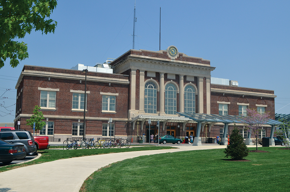 A $17 million facelift gave the 1929 Lancaster station and its entrance driveway a fresh look in 2013. Photo, Dan Cupper