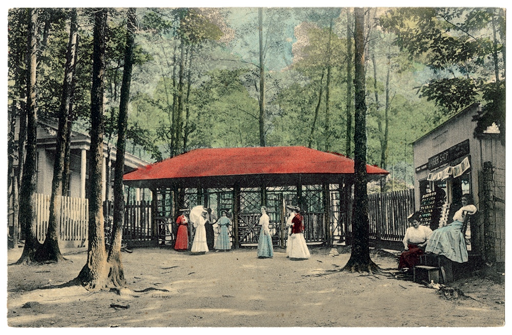 The Pennsylvania Chautauqua, adjacent to the Campmeeting grounds at Mount Gretna, was established in the 1890s and continues today with programs on art, education, recreation and religion. Pennsylvania State Archives, MG-213