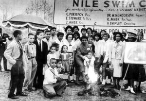 The groundbreaking ceremony for the Nile Swim Club, May 1959. Courtesy of Nile Swim Club