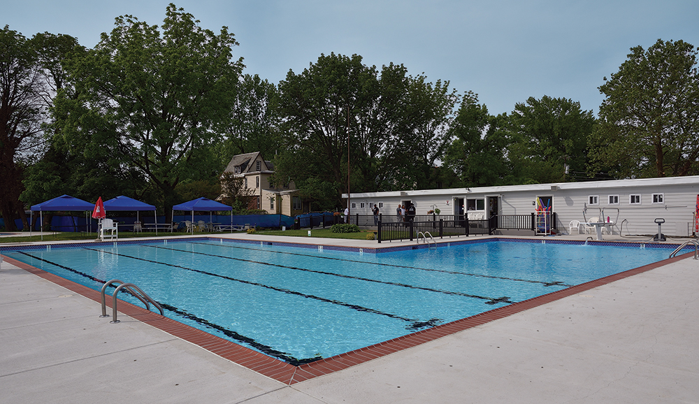 The swimming pool at Nile Swim Club, Yeadon, Pennsylvania. Photo, Pennsylvania Historical & Museum Commission