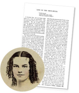 This is the only known photograph of Rebecca Harding Davis, pioneer of American literary realism. Another photo of an older woman has been mistakenly identified as Davis in some publications. Courtesy of the Bradford House