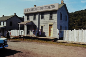 H.W. Berkebile Undertakers, named in honor of the film’s production foreman, another county resident. Historical and Genealogical Society of Somerset County