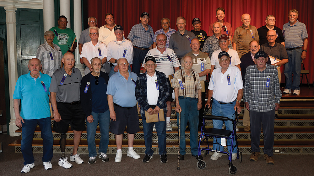 At the Cornwall Mines commemorative program on June 17, organizers recognized more than two dozen former miners who attended the event at Cornwall Elementary School. Photo, Pennsylvania Historical & Museum Commission