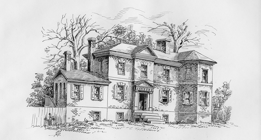 Located in Philadelphia’s Fairmount Park, Laurel Hill Mansion was home to Joseph and Esther Reed during the Revolutionary War. The house had been confiscated from its loyalist owner, Samuel Shoemaker. Furious at the loss of her family home, Shoemaker’s stepdaughter, Anna Rawle, was a vocal critic of the work of the Ladies Association of Philadelphia. The New York Public Library