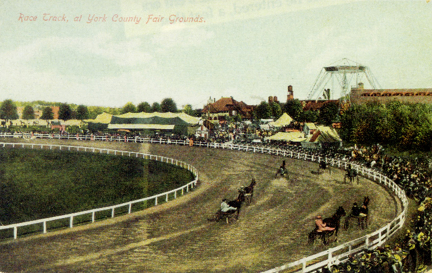 The race track at the York Fair. Pennsylvania State Archives