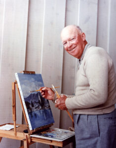 Eisenhower painted more than 260 pictures including many landscapes and buildings. Courtesy of the National Archives and Records Administration, Eisenhower Presidential Library, Abilene, Kansas
