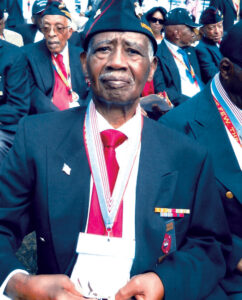 In June 2012, Thomas Mosley and the Montford Point Marines received the Congressional Gold Medal at the Marine Barracks in Washington, D.C. Eugene S. Mosley Collection