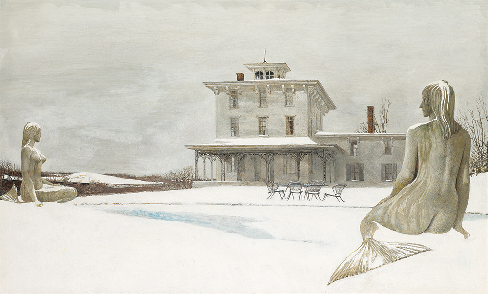 Painter’s Folly served as the subject for several paintings by Andrew Wyeth, including this one titled Painter’s Folly (1989, tempera, 13¾ x 22½ in.). ©2024 Wyeth Foundation for American Art / Artists Rights Society (ARS)