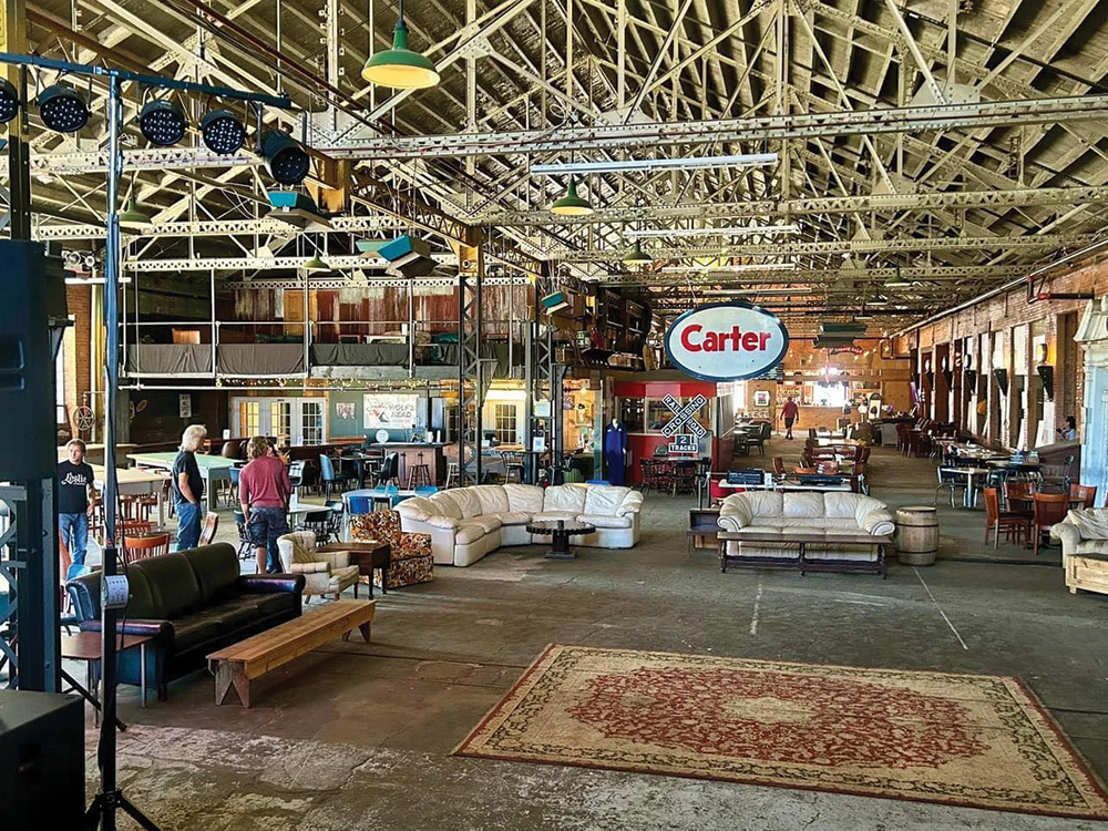 Original materials and features of the 19th machine shop give Titusville Iron Works its eclectic character. Titusville Iron Works