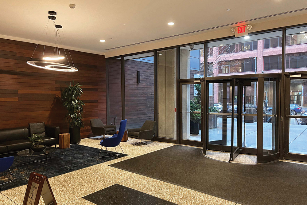 The main lobby of the Continental Building. Kevin McMahon, Powers & Company