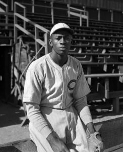 Satchell Paige is pictured here during his stint with the Cleveland Cubs, shortly before he was recruited by Gus Greenlee to play for the Pittsburgh Crawfords. Wikimedia Commons / Los Angeles Times Photographic Collection