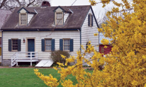 The collections of the Landis brothers have been augmented through the years with acquisitions of artifacts and buildings related to Pennsylvania German agricultural life. This early 19th-century log building, known as the Erisman House after its last owner, originally stood on West Orange Street in Lancaster. It was rescued from destruction and ultimately moved to the site. Pennsylvania Historical & Museum Commission