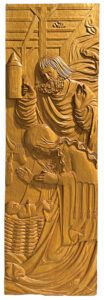 The Nativity, carved lindenwood, 1982. Pennsylvania German Cultural Heritage Center, Kutztown University