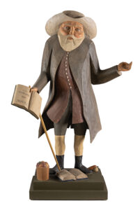 Benjamin Lay, carved and painted lindenwood, 1982. Collection of Patrick Bell and Edwin Hild / Photo, Christian Giannelli