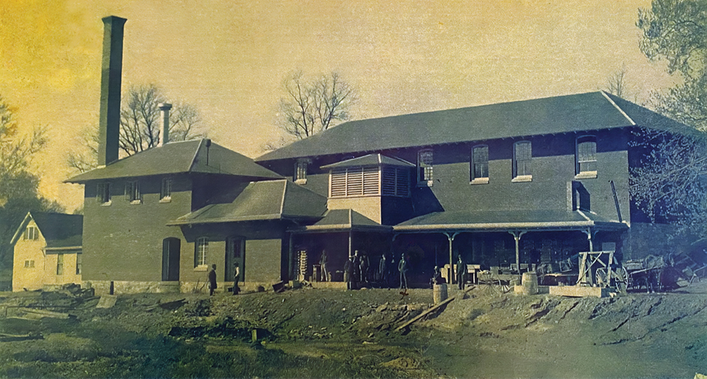 P.E. Sharpless Co. manufacturing plant in Concordville, early 1900s. Concord Township Historical Society
