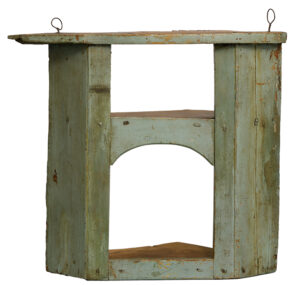 The Ephrata Cloister Associates purchased this hanging wall cupboard in 2009, almost 90 years after it had been sold by the community’s minister to purchase a suit. Ephrata Cloister, Pennsylvania Historical & Museum Commission