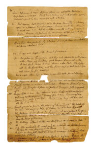 A page from Paine’s outline for Common Sense. American Philosophical Society Library