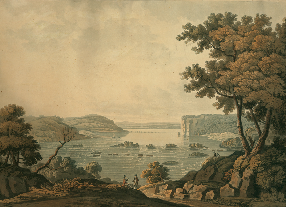 Wright’s Ferry on the Susquehanna, Pennsylvania, by George Beck (c.1749–1812), published by George Nightingale in 1809. The Miriam and Ira D. Wallach Division of Art, Prints and Photographs: Print Collection, The New York Public Library