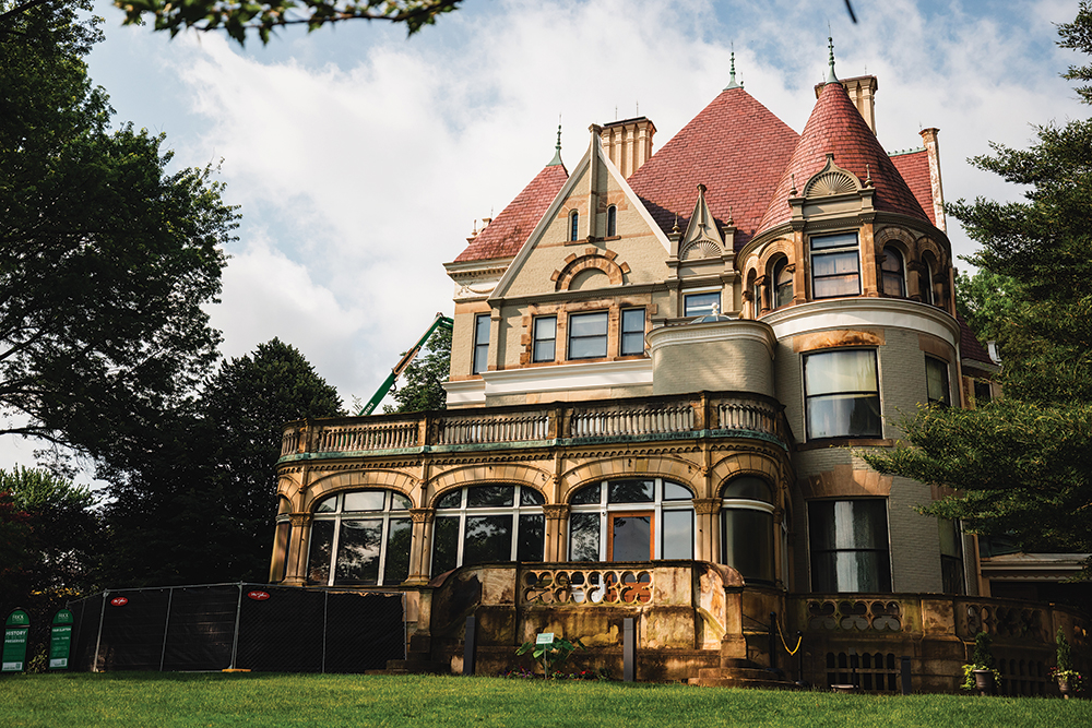 Clayton, the Frick Mansion, was listed in the National Register of Historic Places as part of the Clayton–Frick Art Museum Historic District, on May 23, 2025. Photo, Seth Culp-Ressler, The Frick Pittsburgh