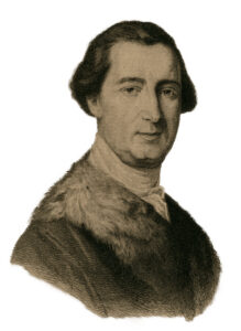 John Penn, the grandson of William Penn, was governor of Pennsylvania when the 1776 Pennsylvania Constitution was written. New York Public Library