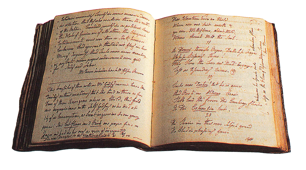 Throughout her life, Elizabeth compiled several commonplace books, personal notebooks containing poetry, quotes, letters, observations, recipes and references. These works were shared among writers or compiled specifically for a recipient. Elizabeth compiled this book between 1787 and 1788 for the five sisters of the Willing family. It is now in the collection of Graeme Park. Photo, Pennsylvania Historical & Museum Commission